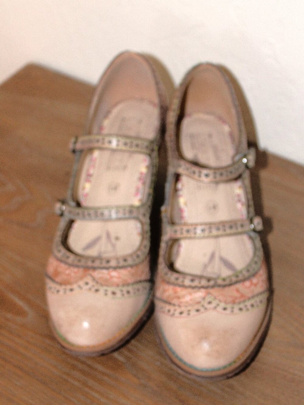 NIB L’Artiste by Spring Step Gaviria Beige Leather Mary Jane Heels Size 41 / US - Picture 3 of 6